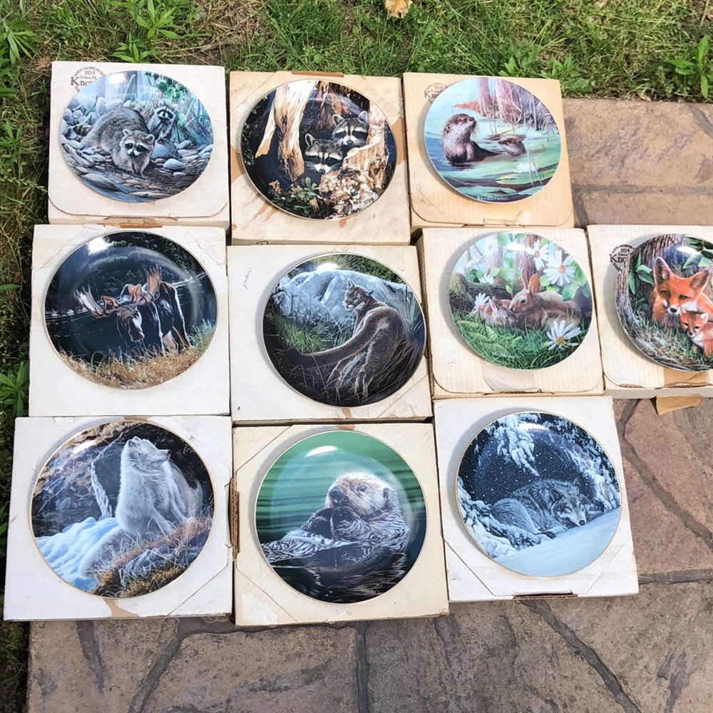 13 Hamilton collectors plates